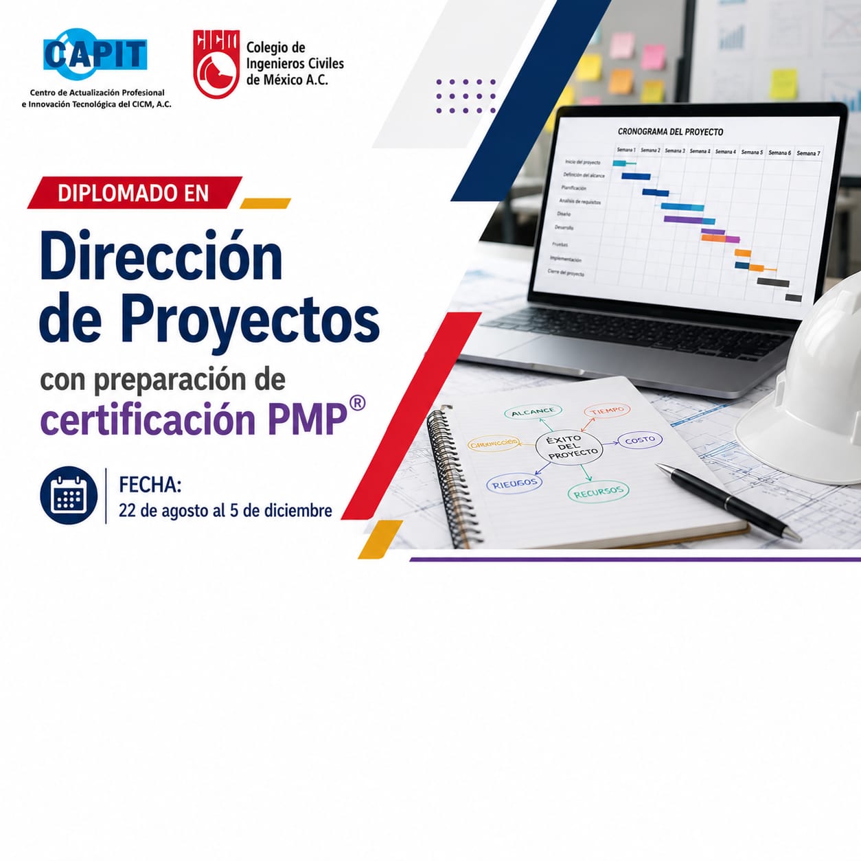 DIRECCIÓN DE PROYECTOS CON PREPARACIÓN DE CERTIFICACIÓN PMP